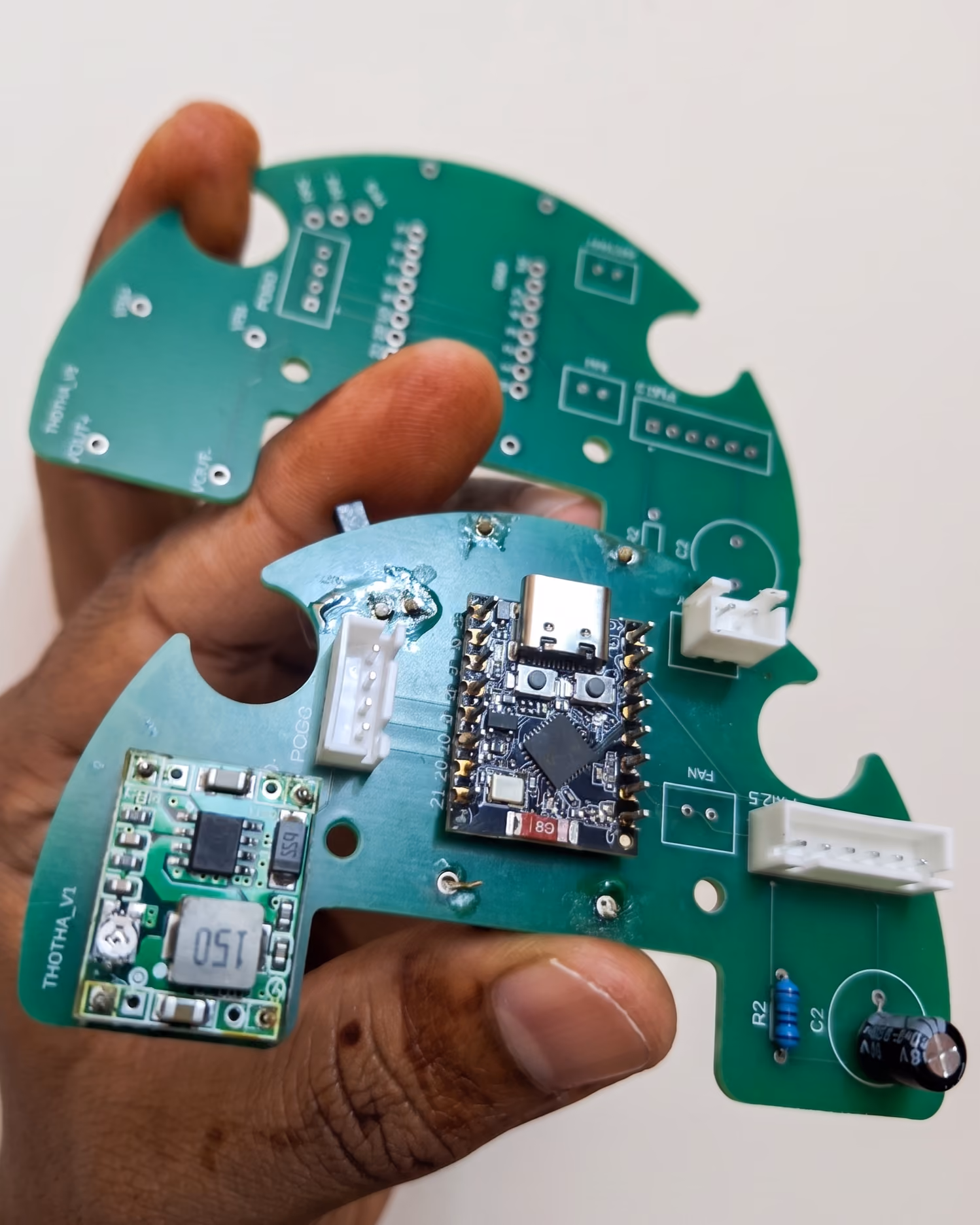 Thotha - electronics: A new PCB for a new architecture